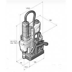 Máquina de furar com base magnética FEIN KBE 35 ECO